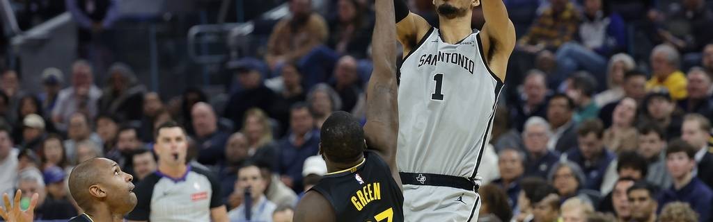 文班亚马26+9福克斯27+8 马刺擒勇士6连胜