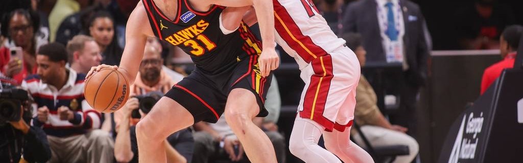 希罗24分杰伦约翰逊空砍三双 热火击败老鹰